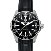 Tag Heuer Aquaracer Black Dial Black Rubber Strap Watch for Men - WAY111A.FT6151