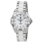 Tag Heuer Aquaracer Diamonds White Dial Two Tone Steel Strap Watch for Women - WAY131D.BA0914