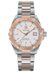 Tag Heuer Aquaracer Quartz White Dial Silver Strap Watch for Men - WAY1150.BD0911
