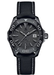 Tag Heuer Aquaracer 300 Swiss Limited Edition Black Dial Black Nylon Strap Watch for Men - WAY218B.FC6364