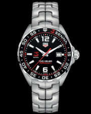 Tag Heuer Formula 1 Senna Limited Edition Black Dial Silver Steel Strap Watch for Men - WAZ1012.BA0883