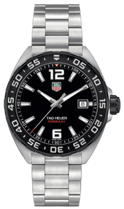 Tag Heuer Formula 1 Quartz Black Dial Silver Steel Strap Watch for Men - WAZ1110.BA0875