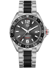 Tag Heuer Formula 1 Calibre 5 Anthracite Dial Two Tone Steel Strap Watch for Men - WAZ2011.BA0843