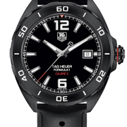 Tag Heuer Formula 1 Automatic Black Dial Black Rubber Strap Watch for Men - WAZ2115.FT8023