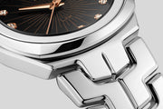 Tag Heuer Link Quartz Black Dial Silver Steel Strap Watch for Women - WBC131F.BA0649