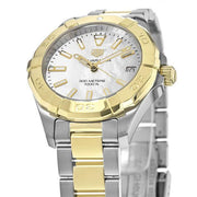 Tag Heuer Aquaracer Mother of Pearl Dial Two Tone Steel Strap Watch for Women - WBD1320.BB0320