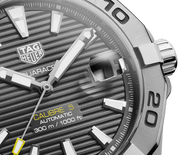 Tag Heuer Aquaracer Calibre 5 Grey Dial Silver Steel Strap Watch for Men - WBD2113.BA0928