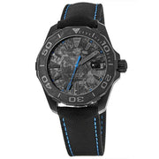 Tag Heuer Aquaracer Calibre 5 Black Nylon Strap Carbon Dial Watch for Men -  WBD218C.FC6447
