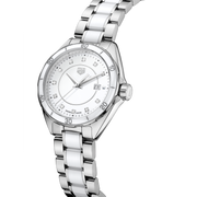 Tag Heuer Formula 1 Diamonds White Dial Two Tone Steel Strap Watch for Women - WBJ141AD.BA0974