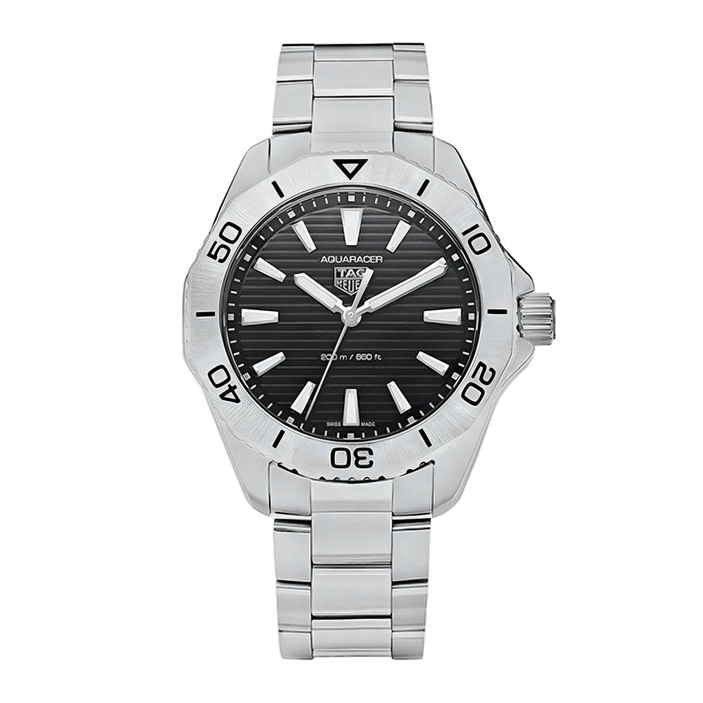 Tag Heuer Aquaracer Professional 200 Quartz Black Dial Silver Tag Heuer Aquaracer Professional 200 Quartz Black Dial Silver