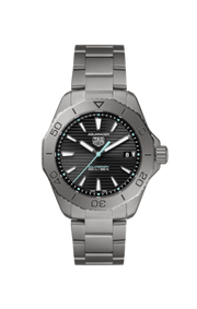 Tag Heuer Aquaracer Professional 200 Solargraph Quartz Black Dial Silver Steel Strap Watch for Men - WBP1180.BF0000