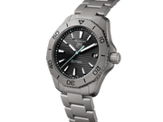 Tag Heuer Aquaracer Professional 200 Solargraph Quartz Black Dial Silver Steel Strap Watch for Men - WBP1180.BF0000