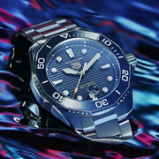Tag Heuer Aquaracer Professional 300 Automatic Blue Dial Silver Steel Strap Watch for Men - WBP201B.BA0632