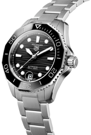 Tag Heuer Aquaracer Professional 300 Automatic Black Dial Silver Steel Strap Watch for Women - WBP231D.BA0626