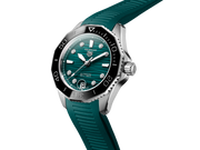 Tag Heuer Aquaracer Professional 300 Automatic Diamonds Green Dial Green Rubber Strap Watch for Women - WBP231G.FT6226