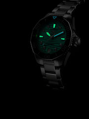 Tag Heuer Aquaracer Professional 300 Automatic Diamonds Green Dial Silver Steel Strap Watch for Women - WBP231K.BA0618