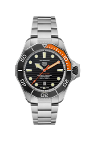 Tag Heuer Aquaracer Professional 1000 Superdiver Automatic Black Dial Silver Steel Strap Watch for Men - WBP5A8A.BF0619