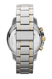 Fossil Dean Chronograph White Dial Silver Steel Strap Watch for Men - FS4795