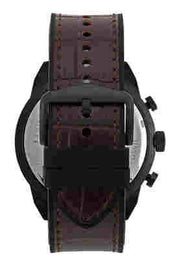 Fossil Bronson Chronograph Brown Dial Brown Leather Strap Watch for Men - FS5713