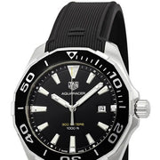 Tag Heuer Aquaracer Quartz Black Dial Black Rubber Strap Watch for Men -  WAY101A.FT6141