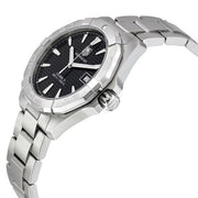 Tag Heuer Aquaracer Automatic Black Dial Silver Steel Strap Watch for Men - WAY2110.BA0928