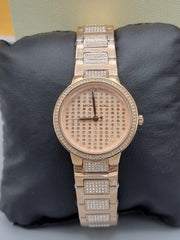 Michael Kors Gabbi Rose Gold Dial Rose Gold Steel Strap Watch For Women - MK3986
