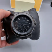 Michael Kors Dylan Black Dial Black Rubber Strap Watch for Men - MK8152