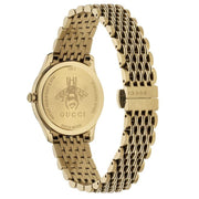 Gucci G Timeless Mother of Pearl Dial Gold Steel Strap Watch For Women - YA1265021