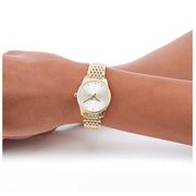 Gucci G Timeless Mother of Pearl Dial Gold Steel Strap Watch For Women - YA1265021