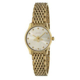 Gucci G Timeless Mother of Pearl Dial Gold Steel Strap Watch For Women - YA1265021