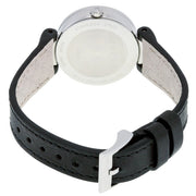 Gucci G Interlocking Black Dial Black Leather Strap Watch For Women - YA133501