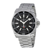 Gucci Dive Quartz Black Dial Silver Steel Strap Watch For Men - YA136301