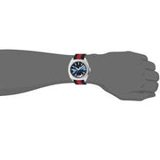 Gucci GG2570 Quartz Blue Dial Blue & Red Nylon Strap Watch For Men - YA142304