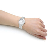 Gucci G Frame Quartz Diamonds Silver Dial Silver Steel Strap Watch For Women - YA142504