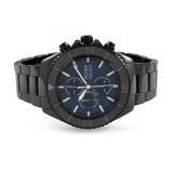 Hugo Boss Ocean Edition Chronograph Navy Blue Dial Black Steel Strap Watch for Men - 1513743