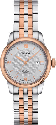 Tissot T Classic Le Locle Automatic Silver Dial Two Tone Steel Strap Watch For Women - T006.207.22.038.00