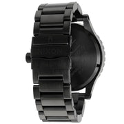 Nixon 51-30 Chrono Black Dial Black Steel Strap Watch for Men - A083-957