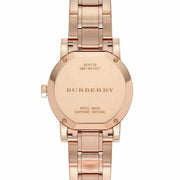 Burberry The City Diamonds Rose Gold Dial Rose Gold Steel Strap Watch for Women - BU9126