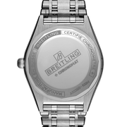 Breitling Chronomat Automatic 36 Blue Dial Silver Steel Strap Watch for Women - A10380101C1A1