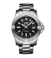 Breitling Avenger Automatic 43mm Black Dial Silver Steel Strap Watch for Men - A17318101B1A1
