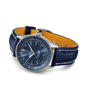 Breitling Navitimer Automatic 41 Blue Dial Blue Leather Strap Watch for Men - A17326161C1P3