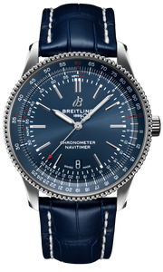 Breitling Navitimer Automatic 41 Blue Dial Blue Leather Strap Watch for Men - A17326161C1P3