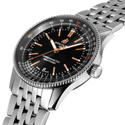 Breitling Navitimer Automatic 41mm Black Dial Silver Steel Strap Watch for Men - A17326241B1A1