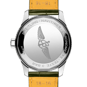 Breitling Navitimer Automatic 35 Green Dial Green Leather Strap Watch for Women - A17395361L1P1