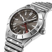 Breitling Chronomat GMT 40 Brown Dial Silver Steel Strap Watch for Men - A32398101M1A1