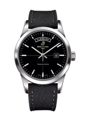 Breitling Transocean Day & Date 43mm Black Dial Black Nylon Strap Mens Watch - A4531012/BB69/109W/A20  BA.1