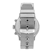 Maserati Epoca White Dial Chronograph Silver Mesh Bracelet Watch For Men - R8873618009