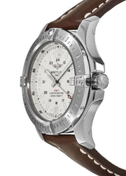 Breitling Colt Automatic 44mm Brown Leather Strap Mens Watch - A1738811/G791/437X