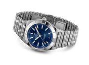 Breitling Chronomat 32 Blue Dial Silver Steel Strap Watch for Women - A77310101C1A1