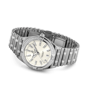 Breitling Chronomat 32 Diamonds White Dial Silver Steel Strap Watch for Women - A77310591A1A1